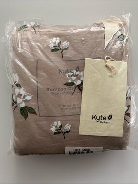 Kyte Baby Bamboo Crib Sheet in Khaki Magnolia